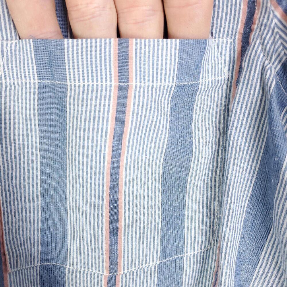 Lucky Brand Shirt Mens Small Button Down Striped Front Pocket Office Casual - Picture 4 of 9